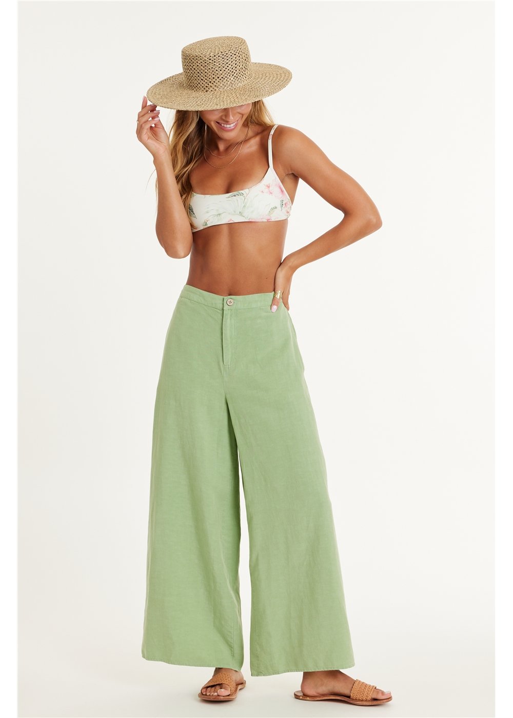 MACKENZIE WOVEN CROP PANT