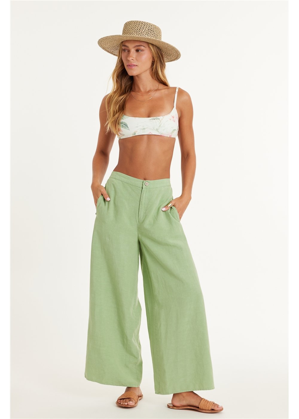 MACKENZIE WOVEN CROP PANT