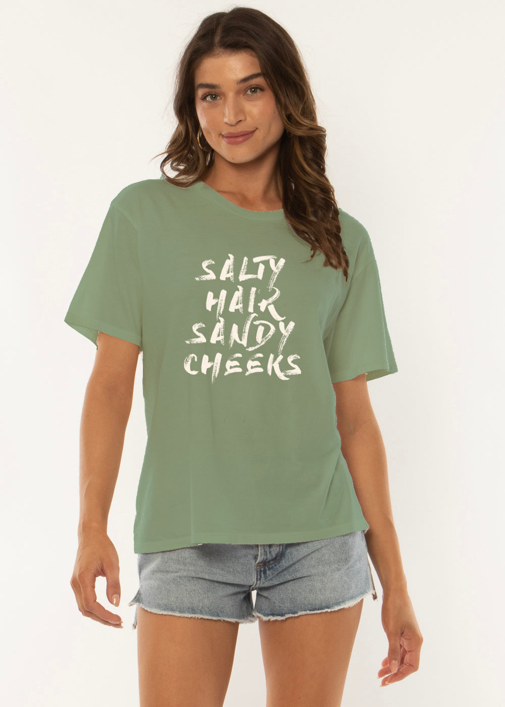 SANDY CHEEKS SS KNIT TEE