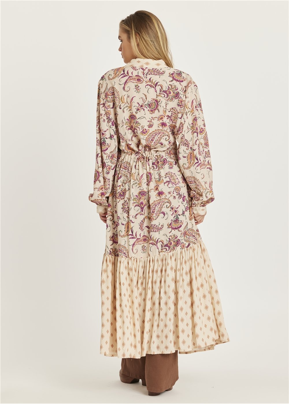 ZAHARA LS WOVEN KIMONO