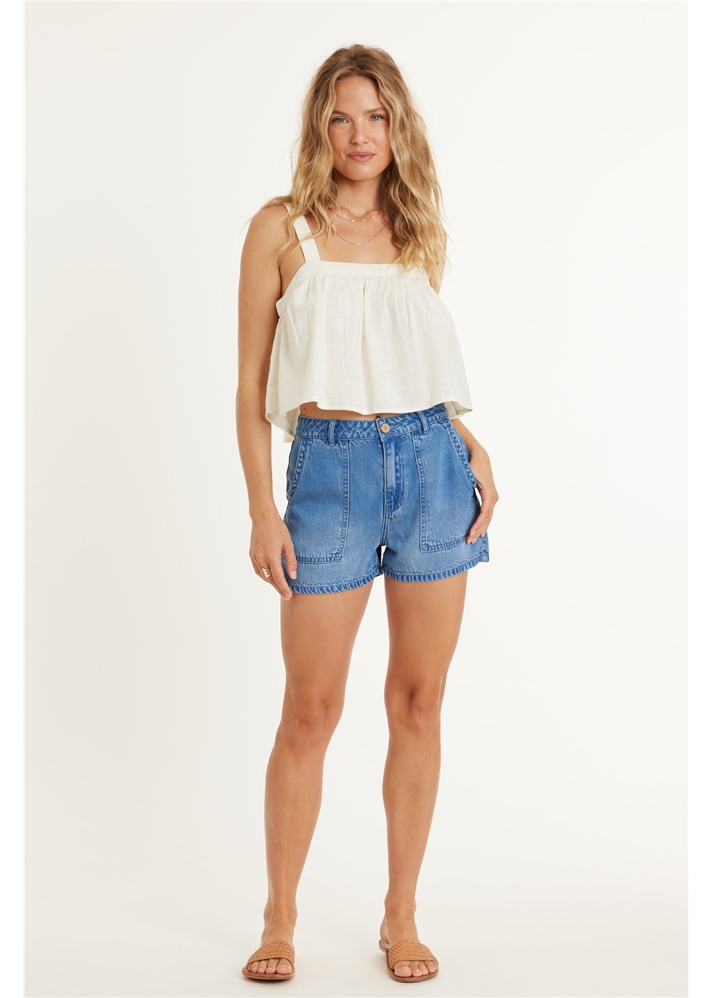 SUMMERLAND WOVEN TANK