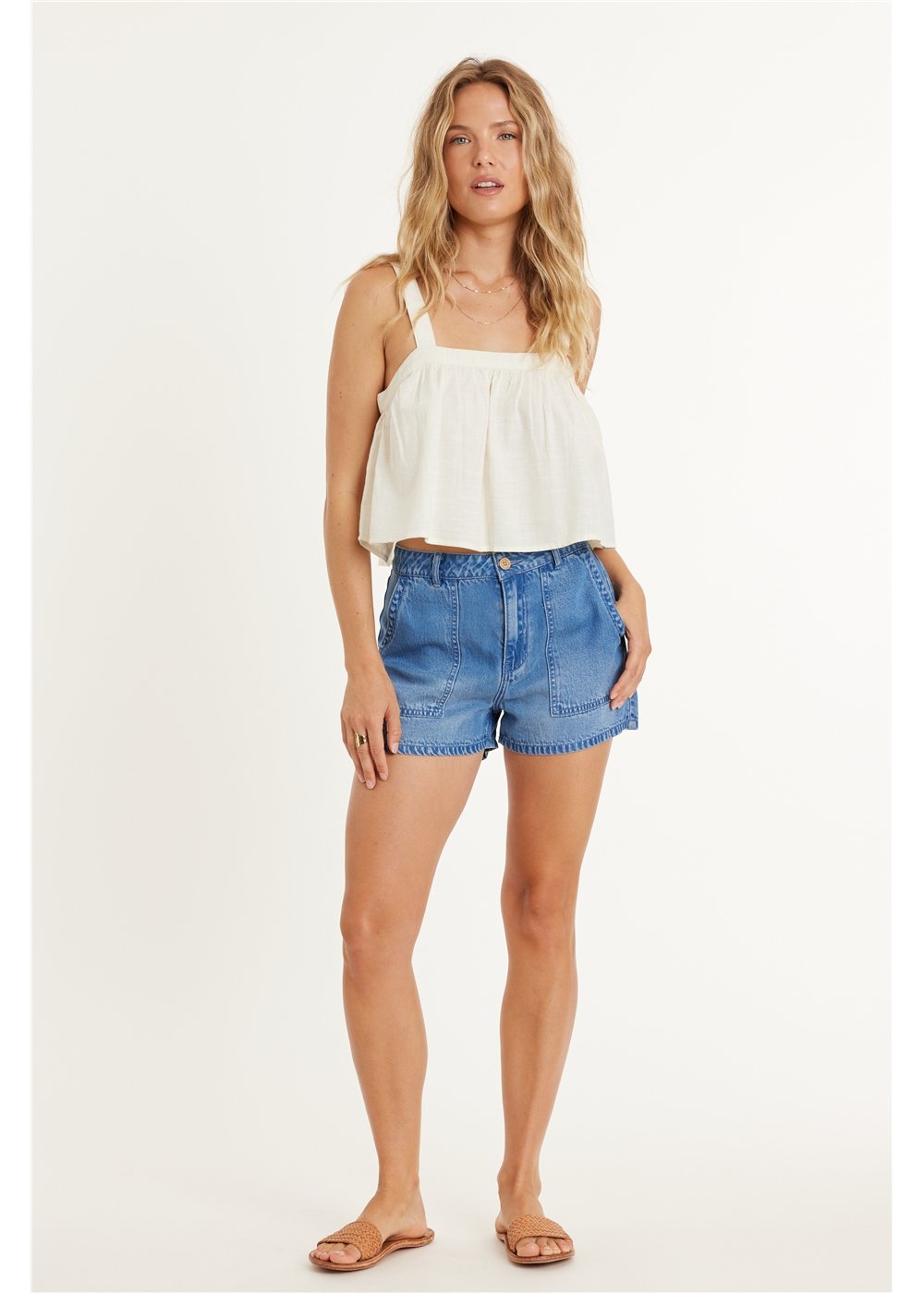 SUMMERLAND WOVEN TANK