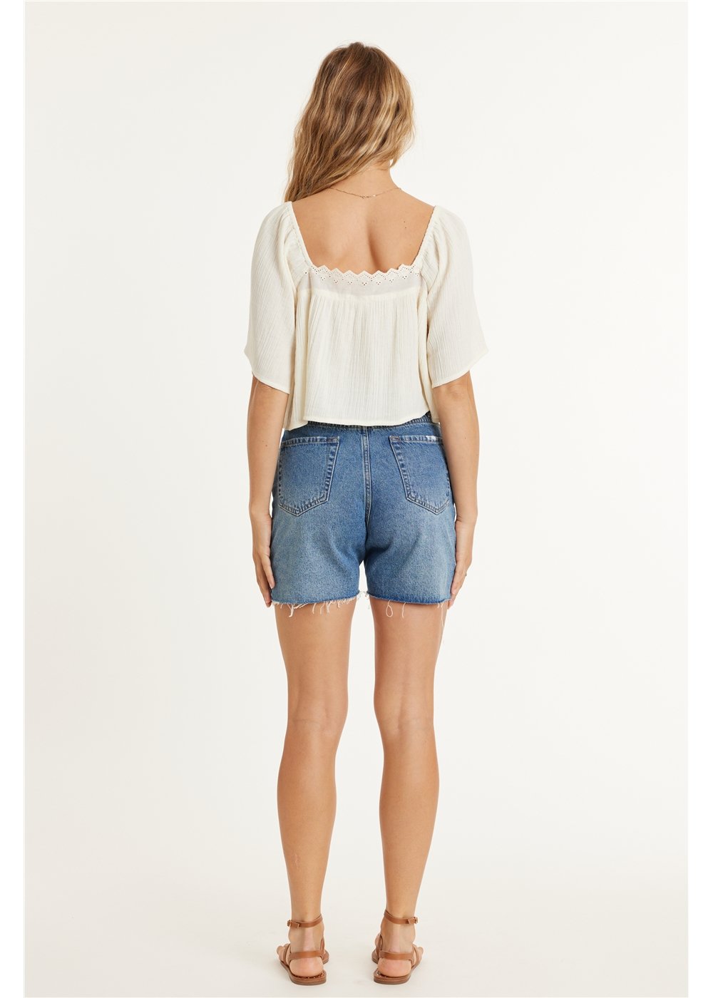 SEA GYPSY SS WOVEN TOP