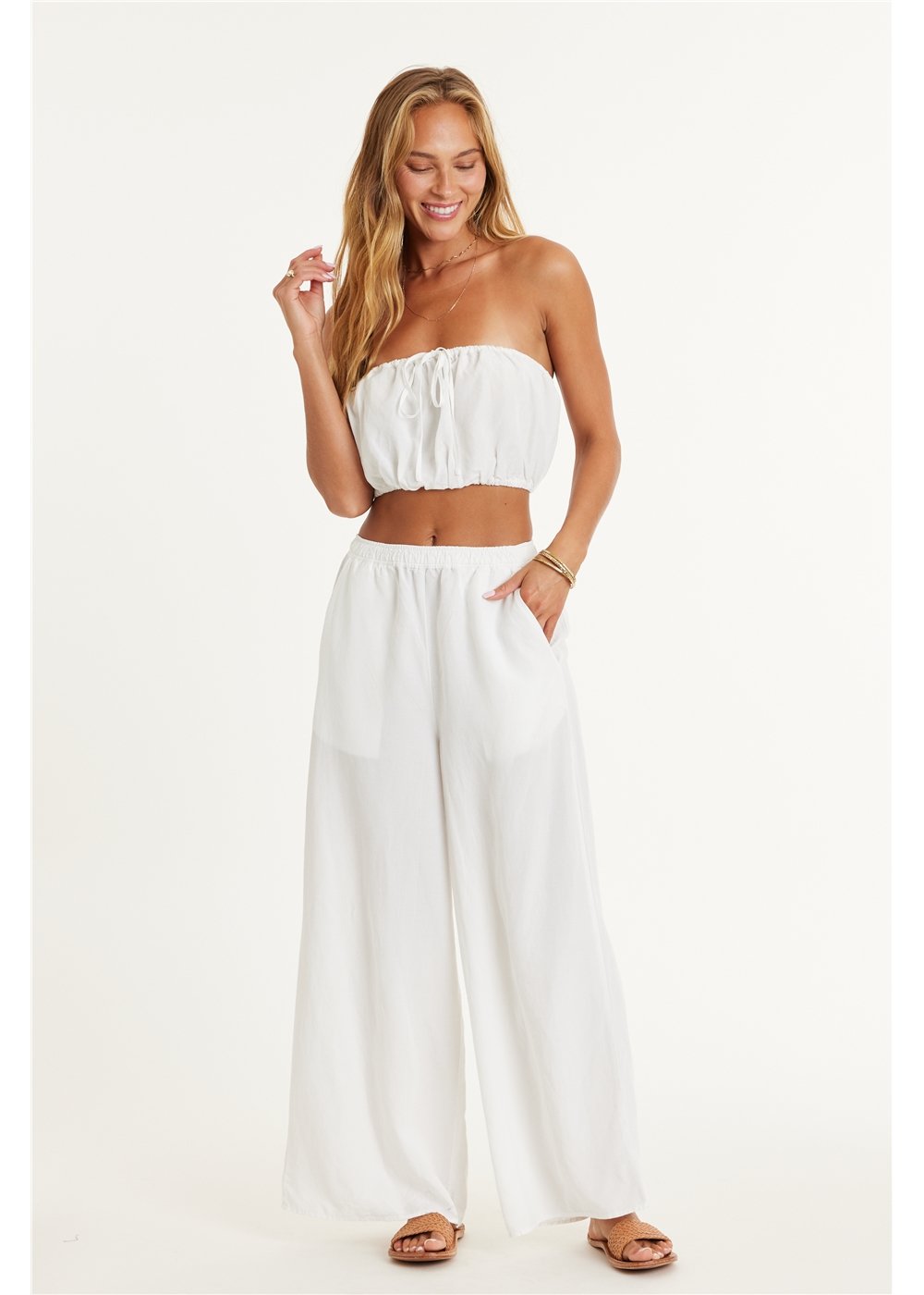 WHAT A BREEZE WOVEN TOP