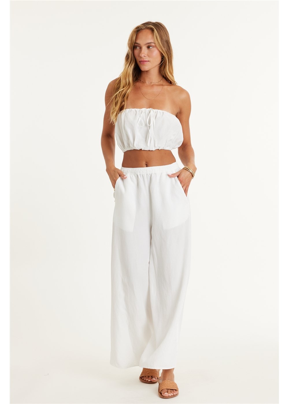 WHAT A BREEZE WOVEN TOP