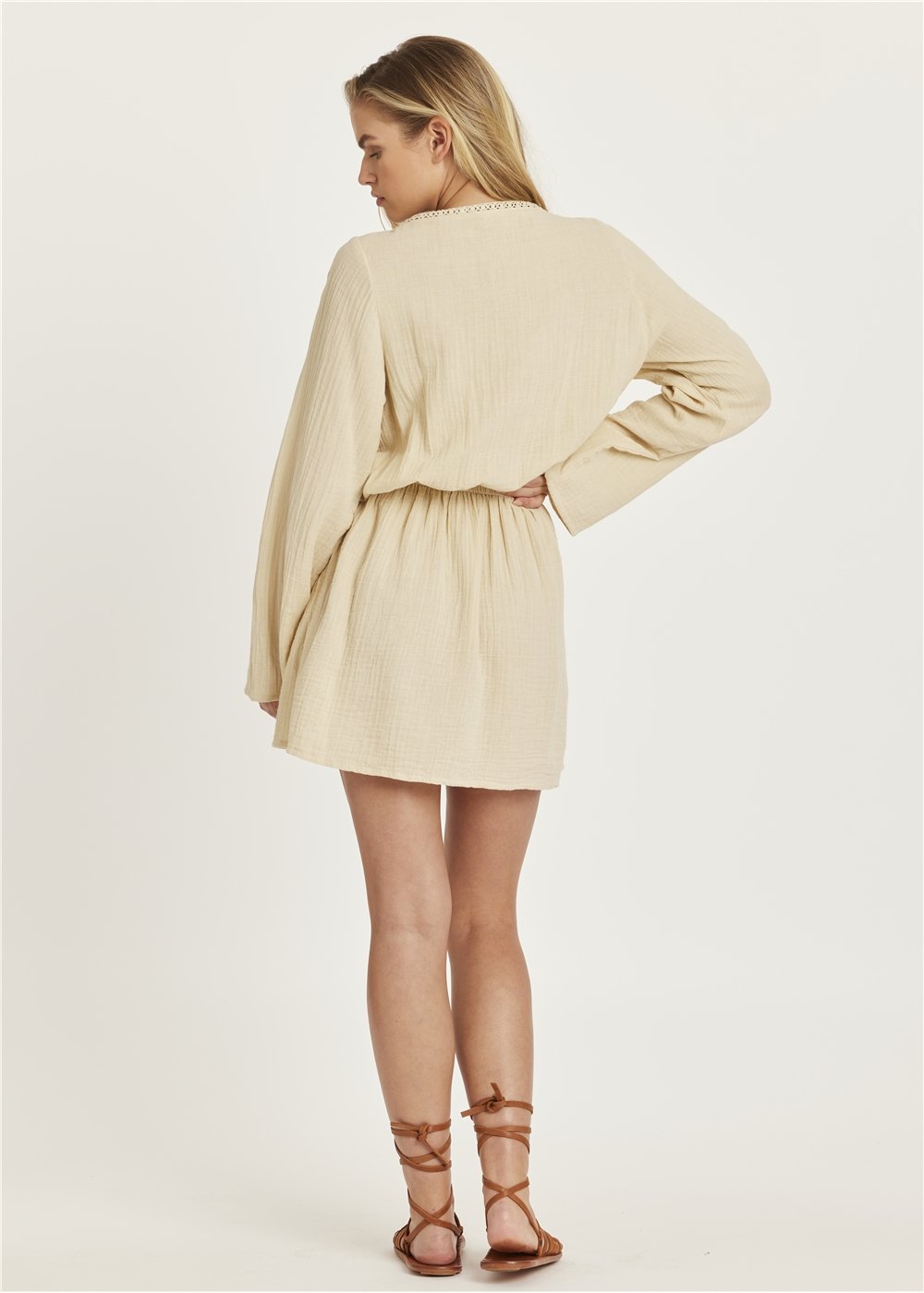 RING MY BELL WOVEN MINI DRESS