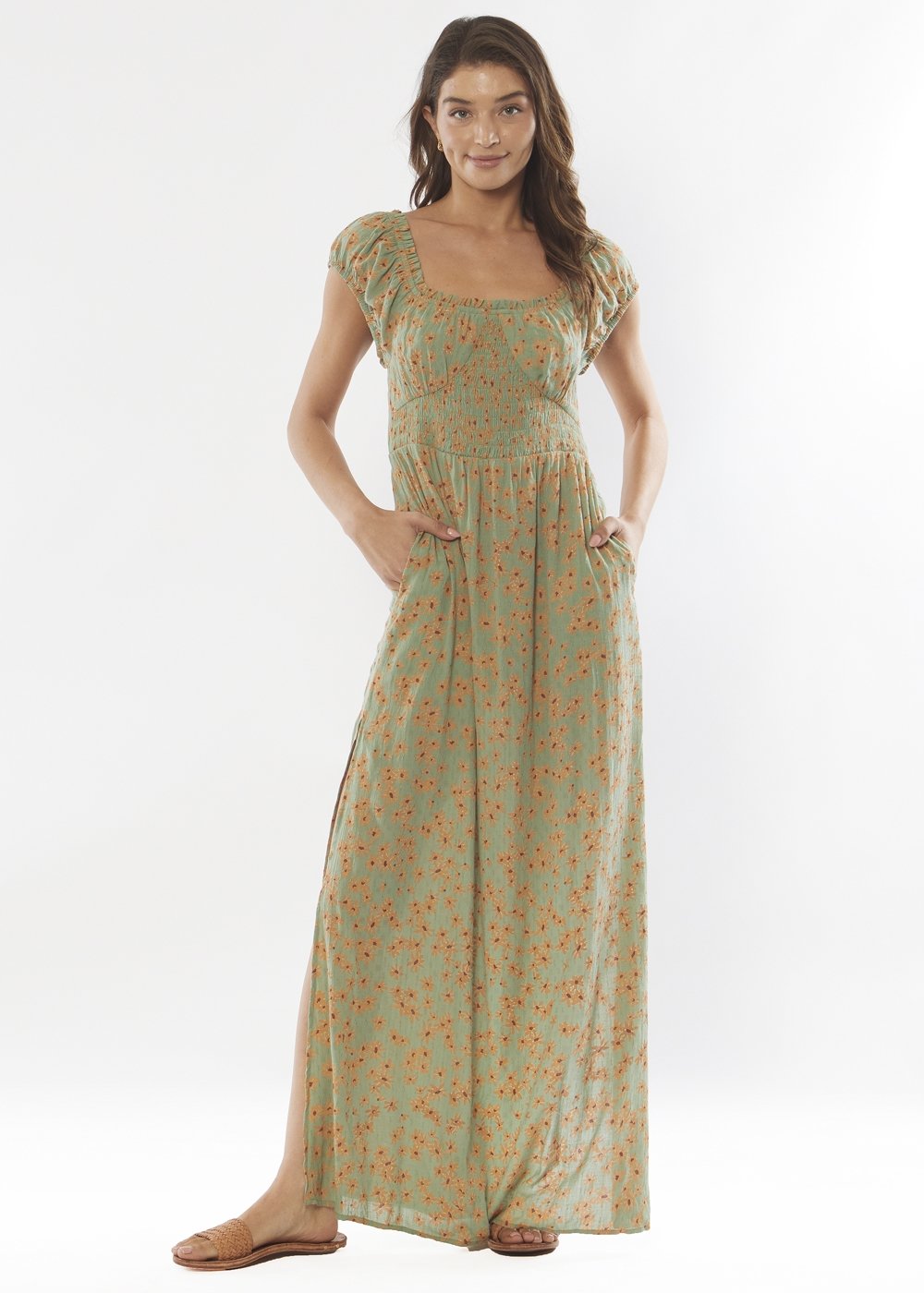 ON MY MIND WOVEN MAXI DRESS