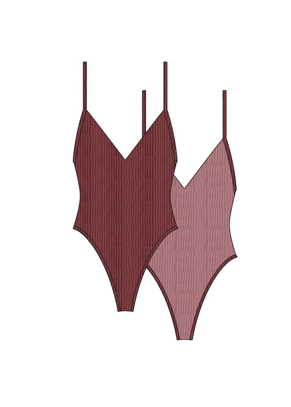 RIB BEACHSCAPE ONEPIECE