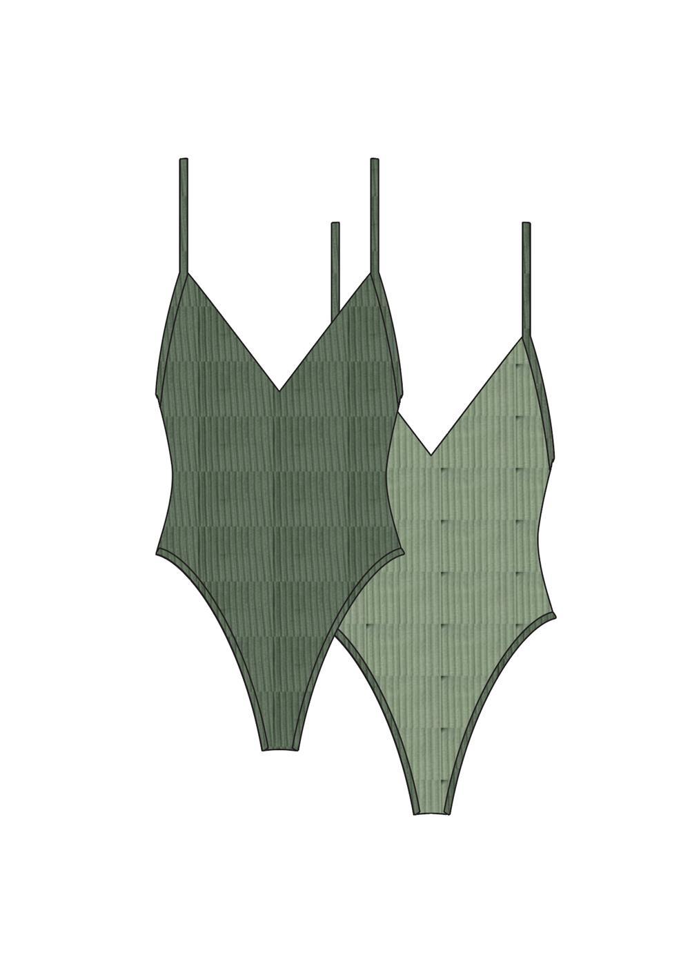 RIB BEACHSCAPE ONEPIECE