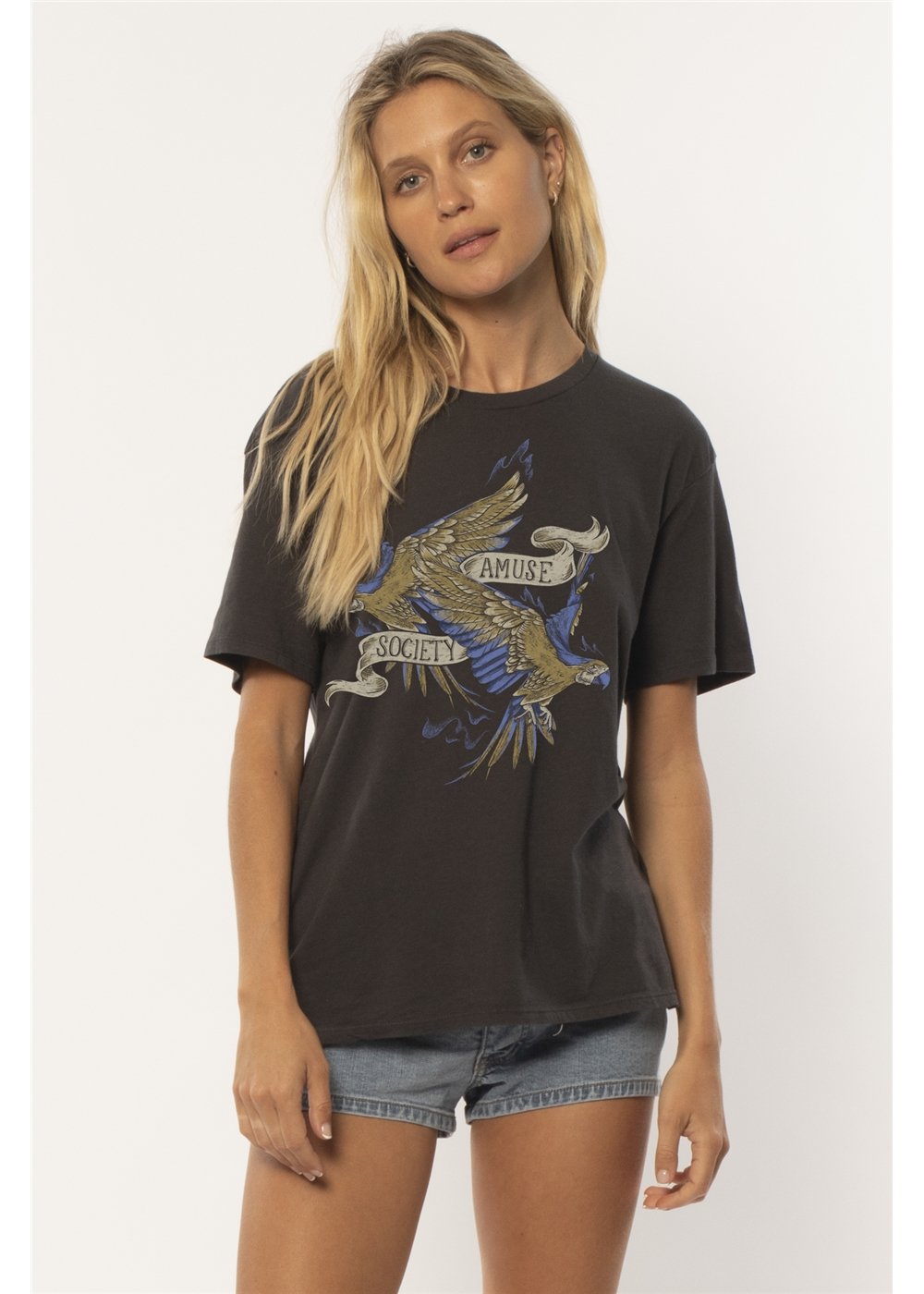 LOVE BIRDS SS BYFRND KNIT TEE